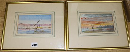 A pair of 19th Century watercolours by Charles Edwin Fripp